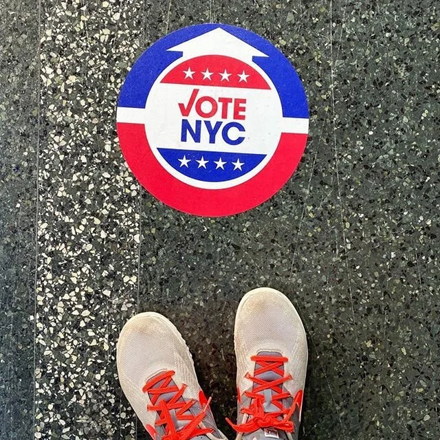 ✅ lost my sticker so here&rsquo;s another one. #voted #votenyc #nyc