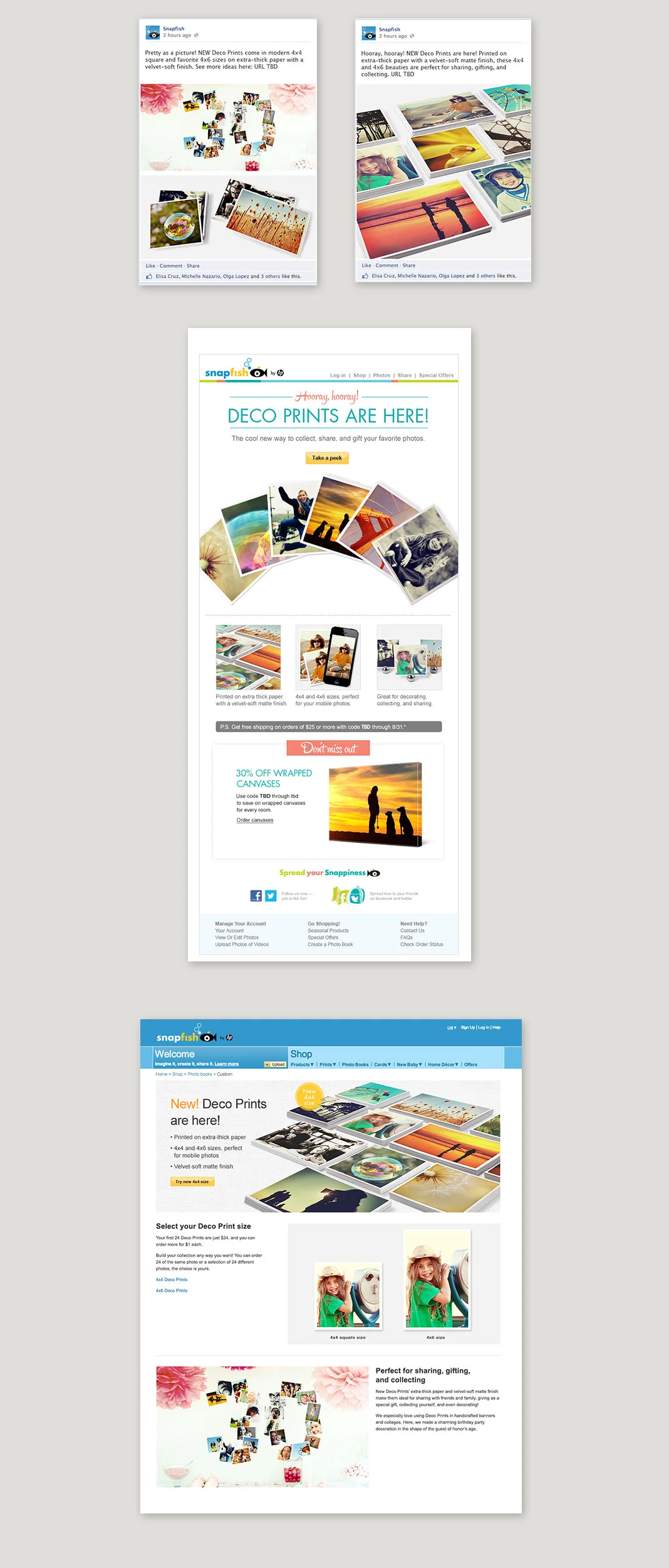 Deco Prints campaign | site creative