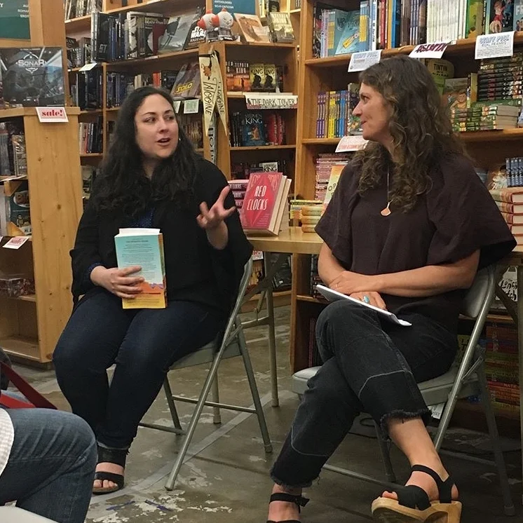 Talking with Heather Abel about her debut novel, The Optimistic Decade, at Powell's, June 4, 2018