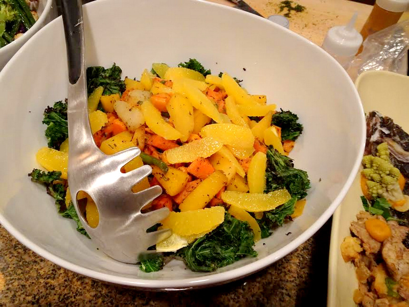 Roasted Root Vegetable Salad with Citrus Supremes and Kale