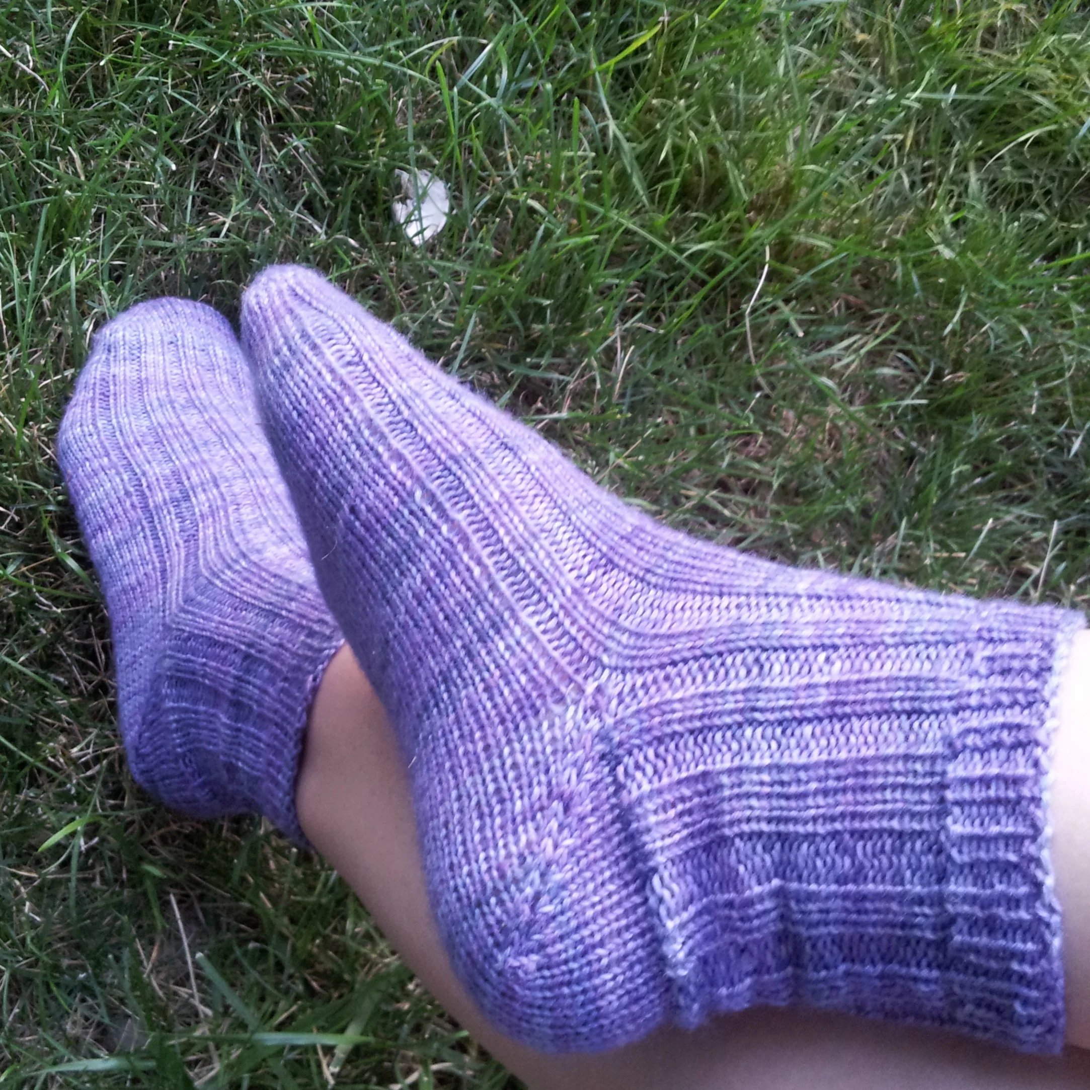 The start of my sock journey started with a pair of purple socks.