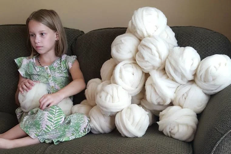More fiber than child here, but to be fair she is a rather small 9 year old.