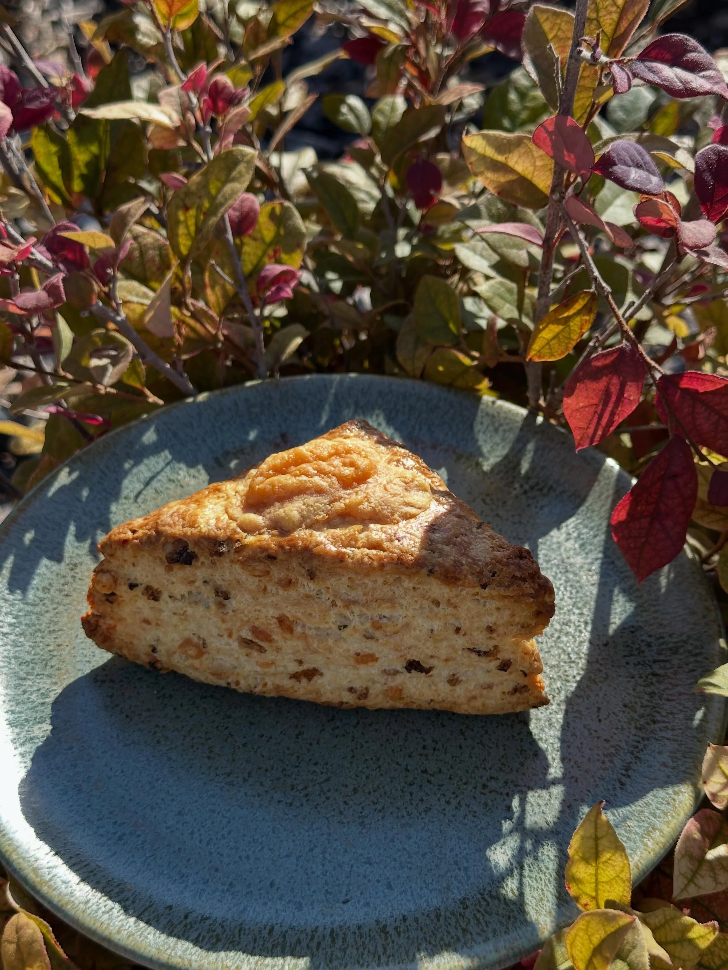 Another beautiful weekend.
Here&rsquo;s our menu :
-pistachio caramel tart
-lemon curd raspberry tart
-choux strawberry jam, whipped white chocolate tart
-passion fruit chocolate ganache tart
-crispy onions paprika manchego cheese scone
-nectarine bl