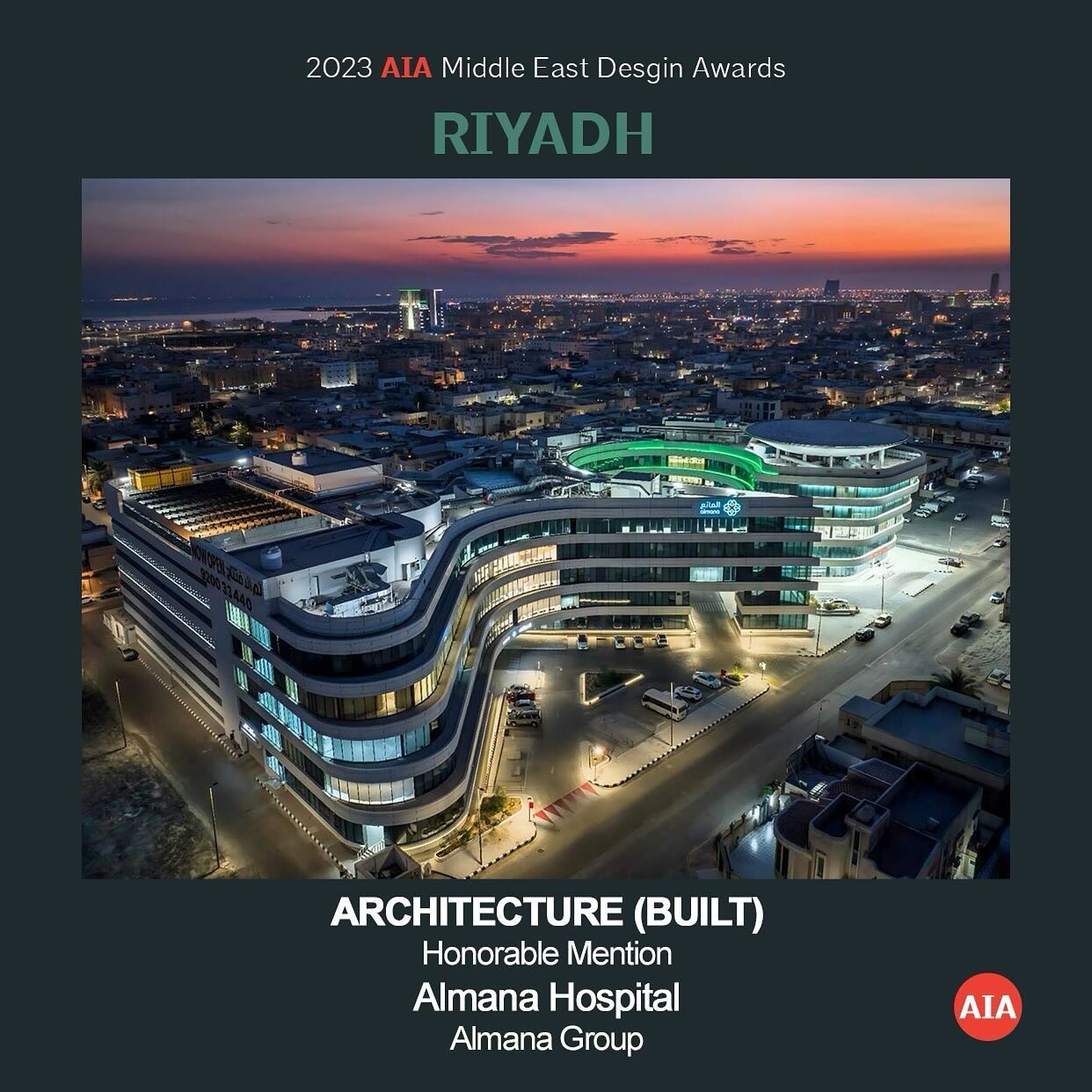 🏆We are thrilled to announce that the American Institute of Architects - Middle East Chapter have honorable mention awarded the Architecture (Built) Award for the year of 2023 to the incredibly innovative Al Mana Group design teams🌟🎉

This award i