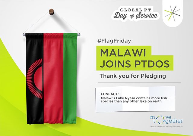 As we celebrate our 5th year of #PTDOS, we wanted to dedicate our efforts in sharing all of the countries that have signed up! #FlagEveryday

Thank you to our ambassadors &amp; colleagues around the world that have joined us from Malawi 🇲🇼 &amp; Gh