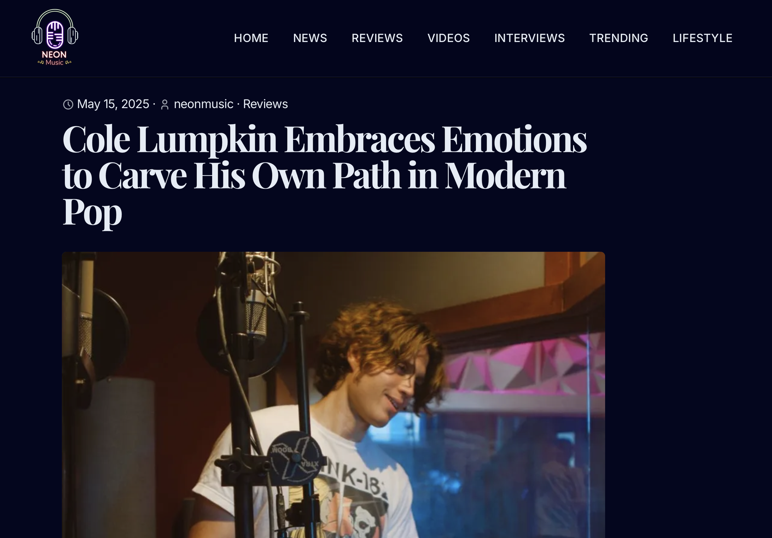 Neon Magazine Article