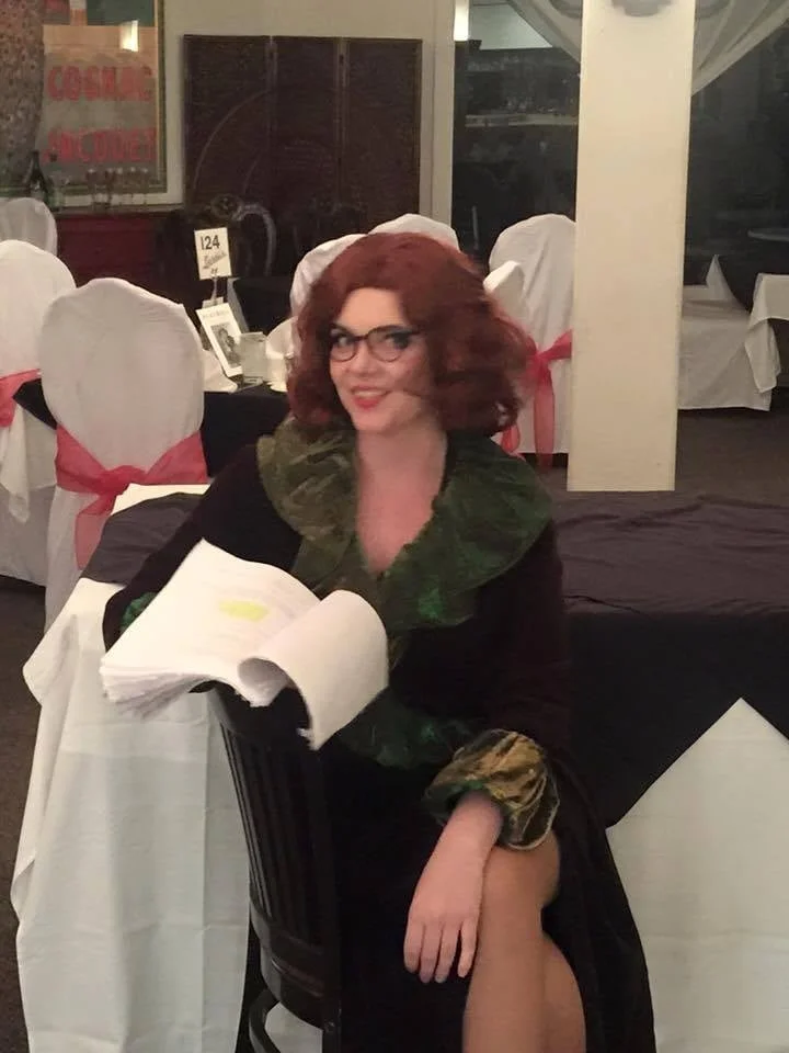 Mallory Kerwin prepares on Opening Night