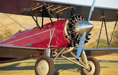 One of the most beautiful restorations hangared at Flabob is a 1928 Stearman C3B owned by Ron Alexander. (Chad Slattery)