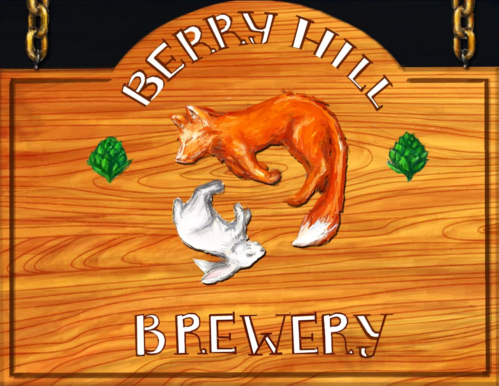 Beer Label for Berry Hill Brewery