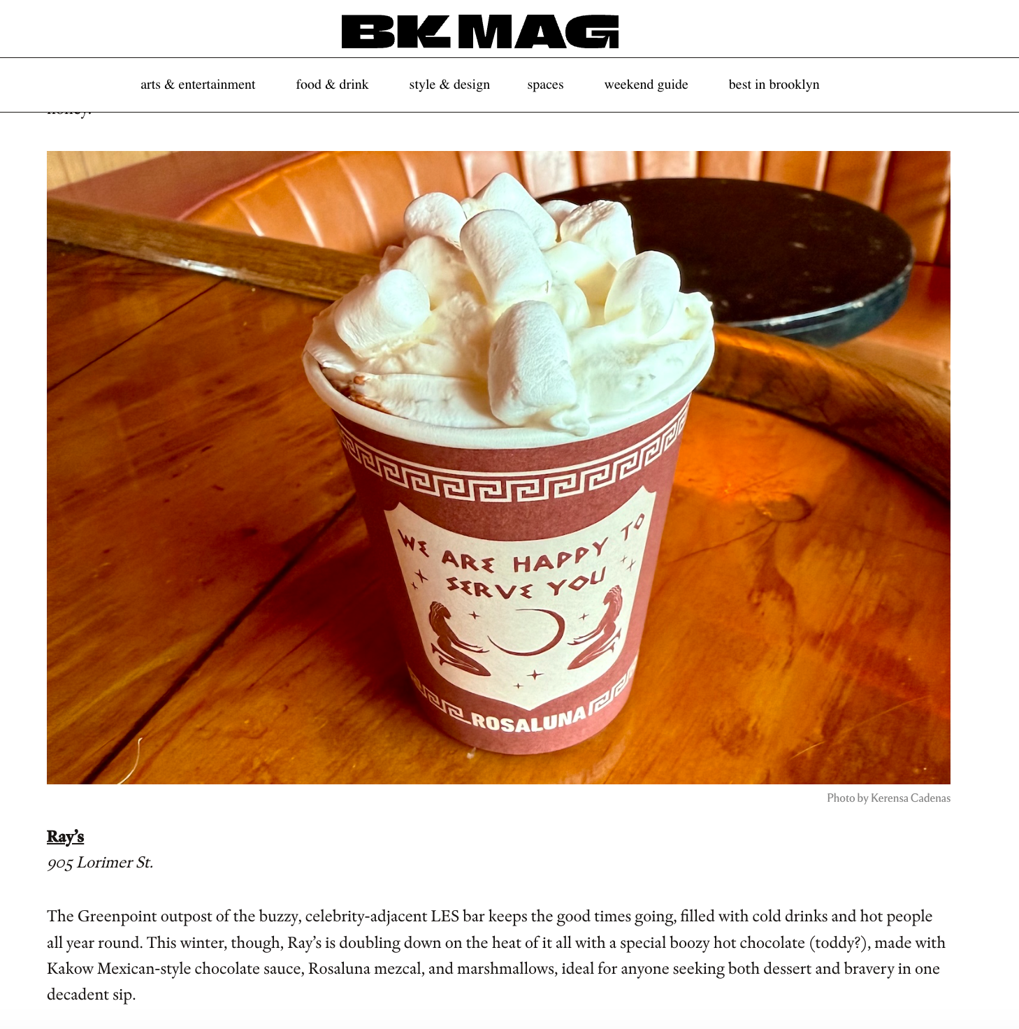 Cup featured in the Press