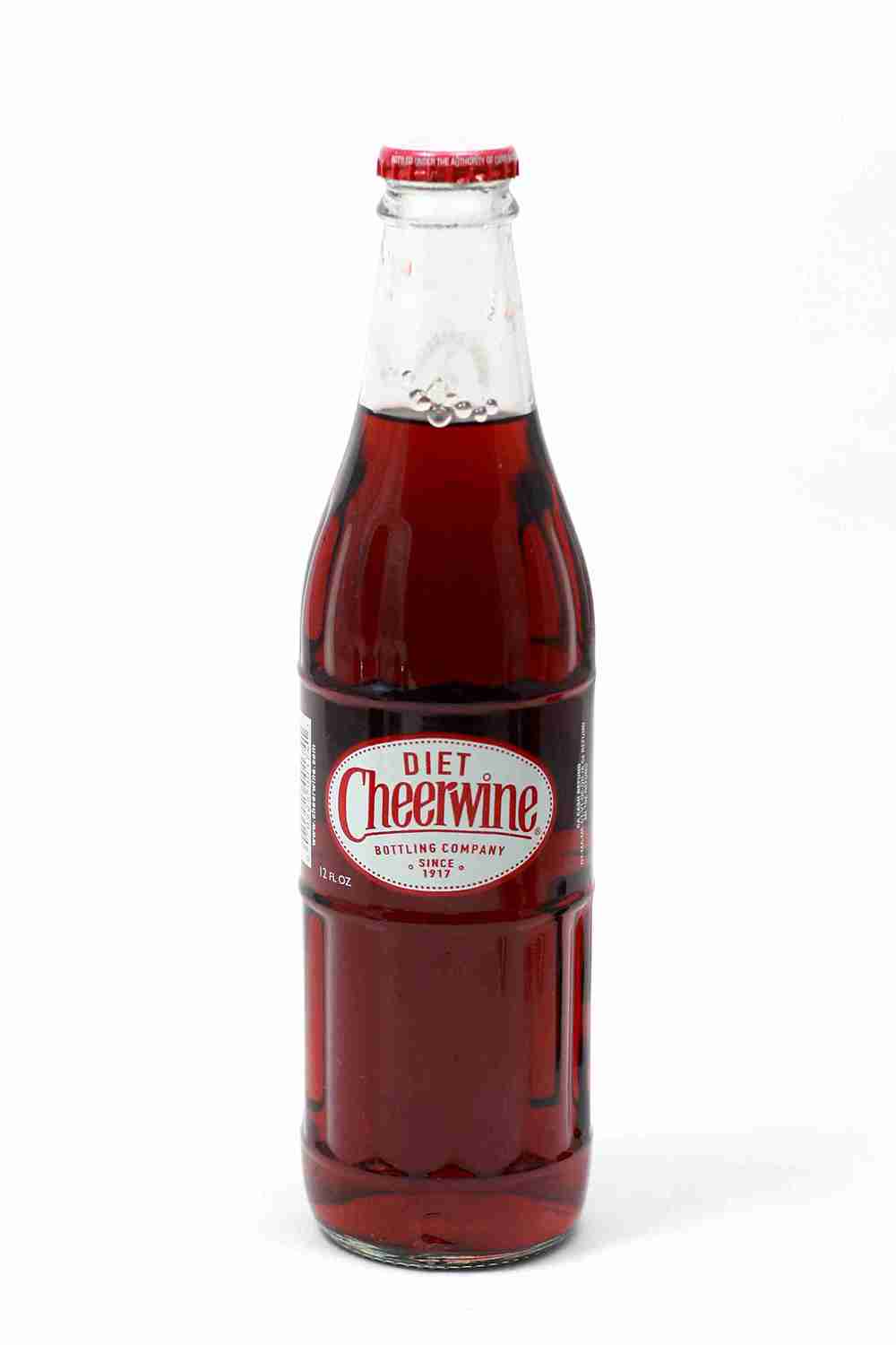 Cheerwine Zero Sugar Soda ( 12 oz. glass bottles )