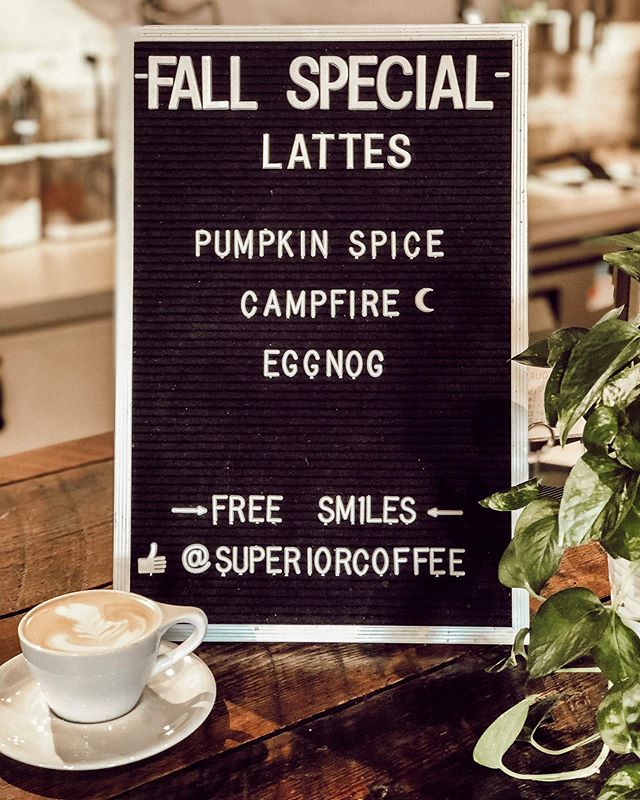 Need some coffee after all the turkey day food?? We have you covered with our new fall special lattes❤️☕️ come see us until 4:30 for good vibes &amp; great coffee