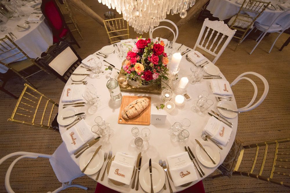 Nick & Carina 2014, Table Setting
