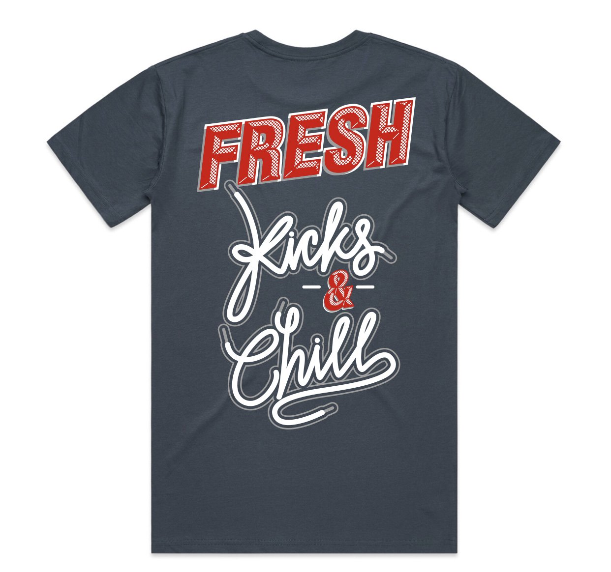 Fresh Kicks_Petrol Blue Tee_Back.jpg