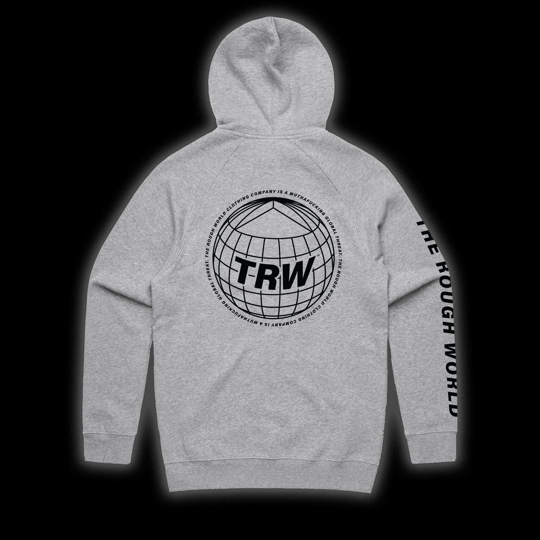 TRW Globe_Grey Marle Zipup_Back_Black BG.jpg