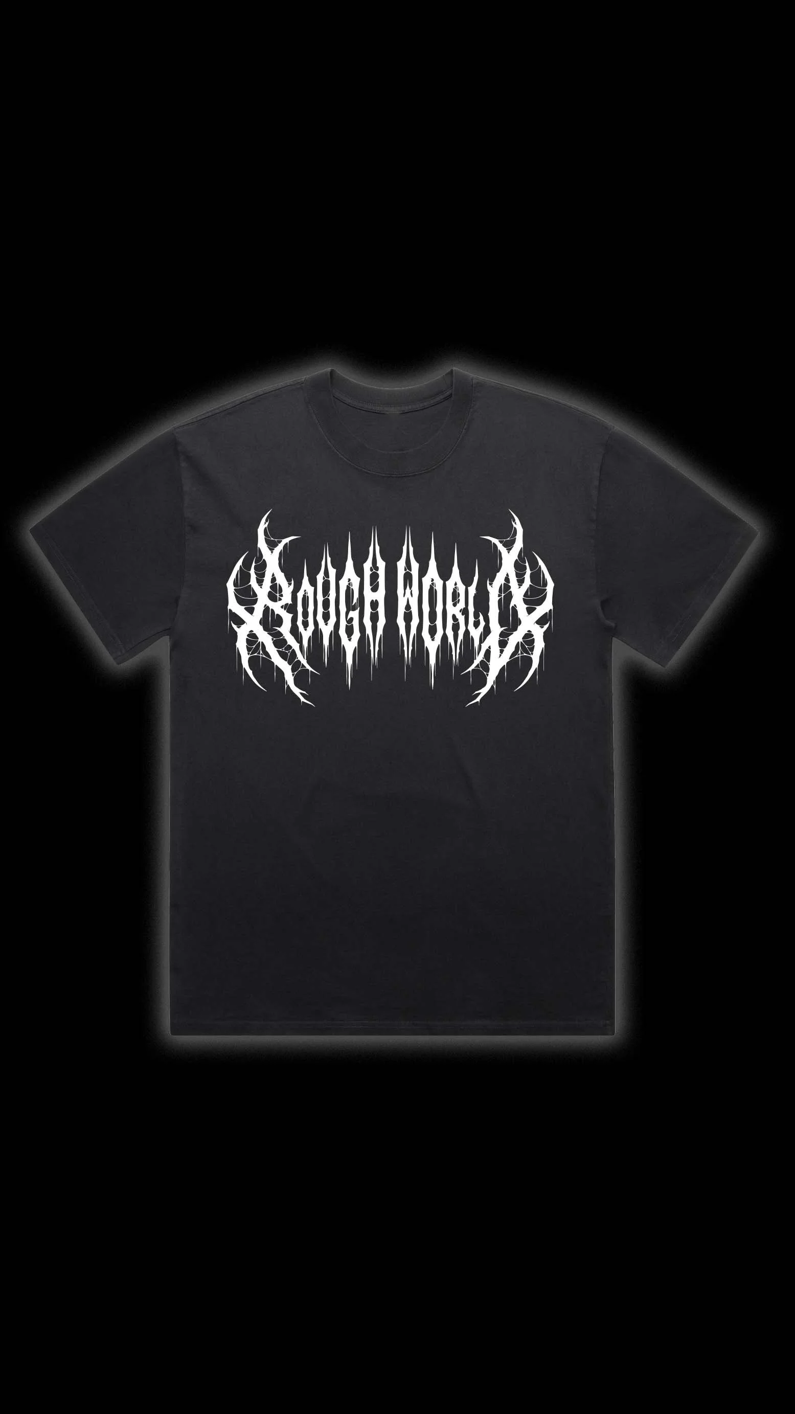Death Metal Tee_Faded Black Tee_Front_Black BG.jpg