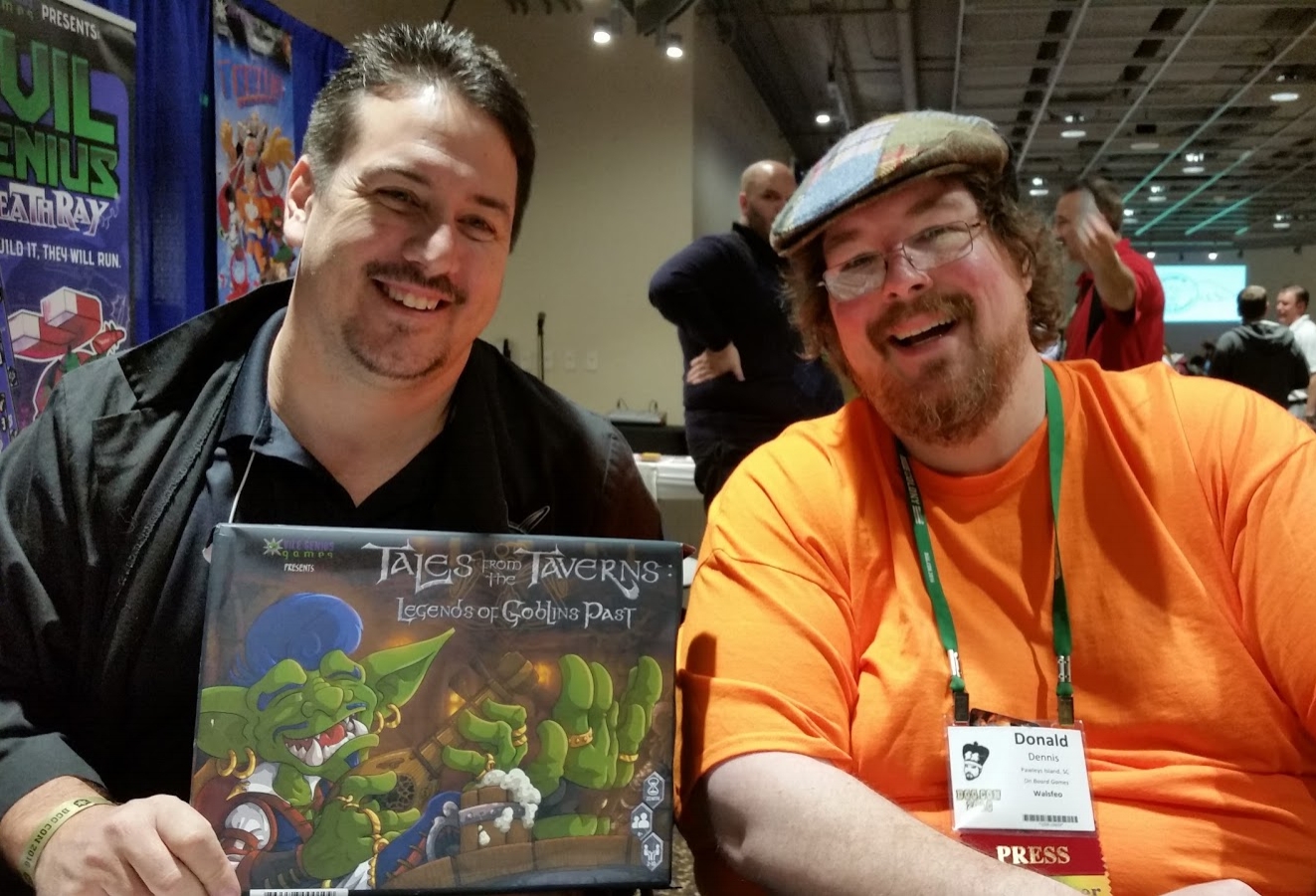 Donald at BGG 2016 With Evil Genius