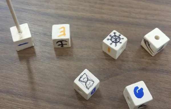 The cubes waiting to be assembled.