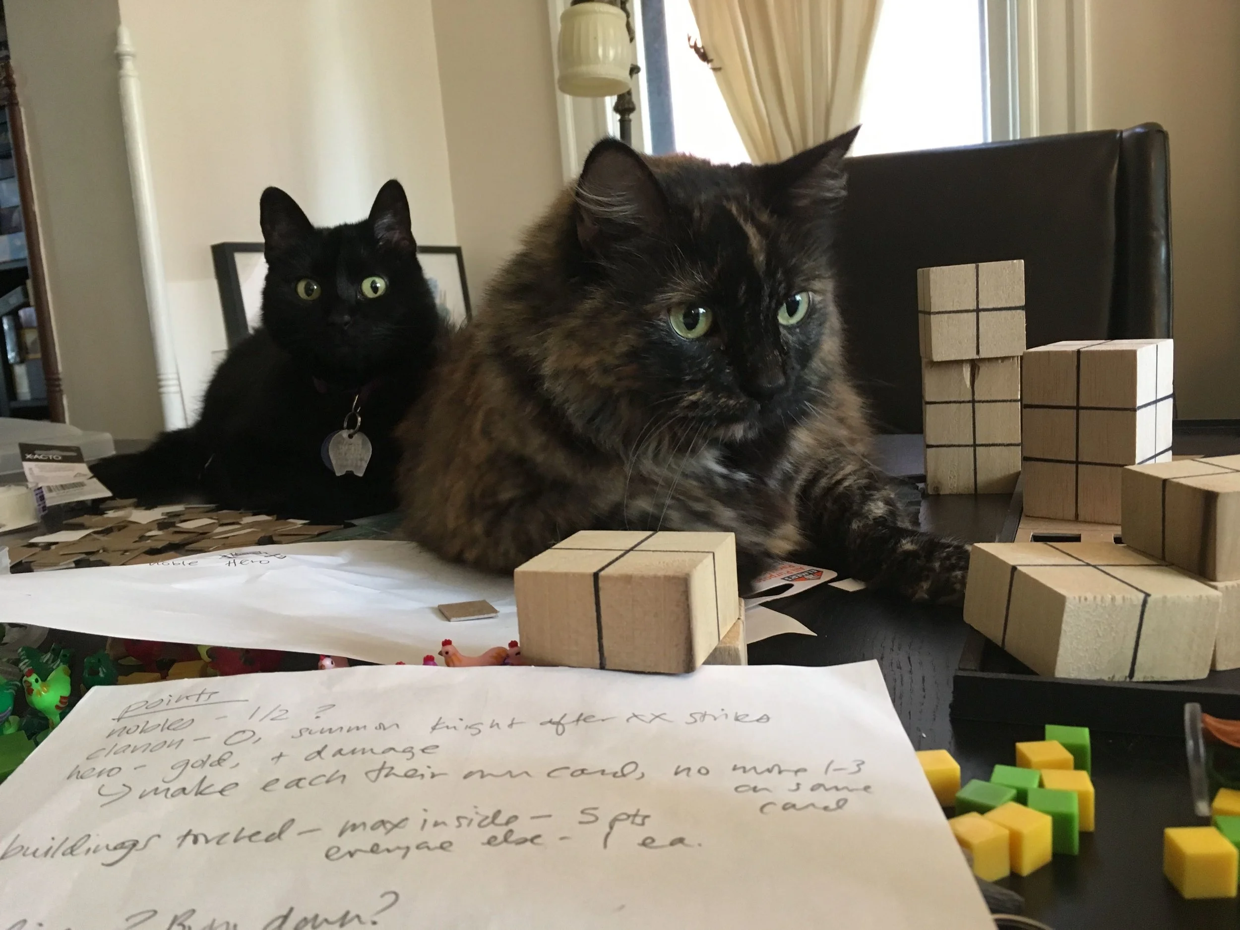 Kathleen has a pair of spies on her table
