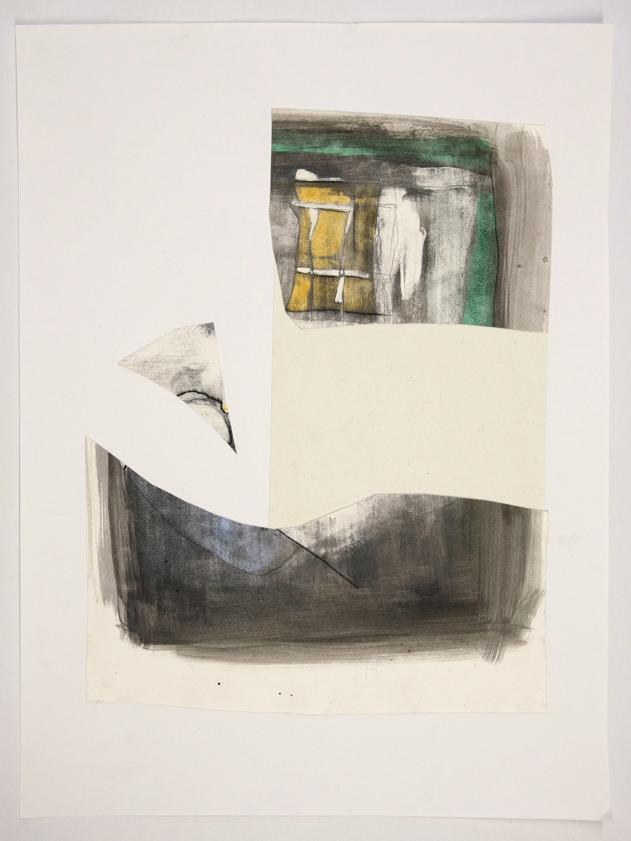 2017 gouache and charcoal on paper 24" x 18"