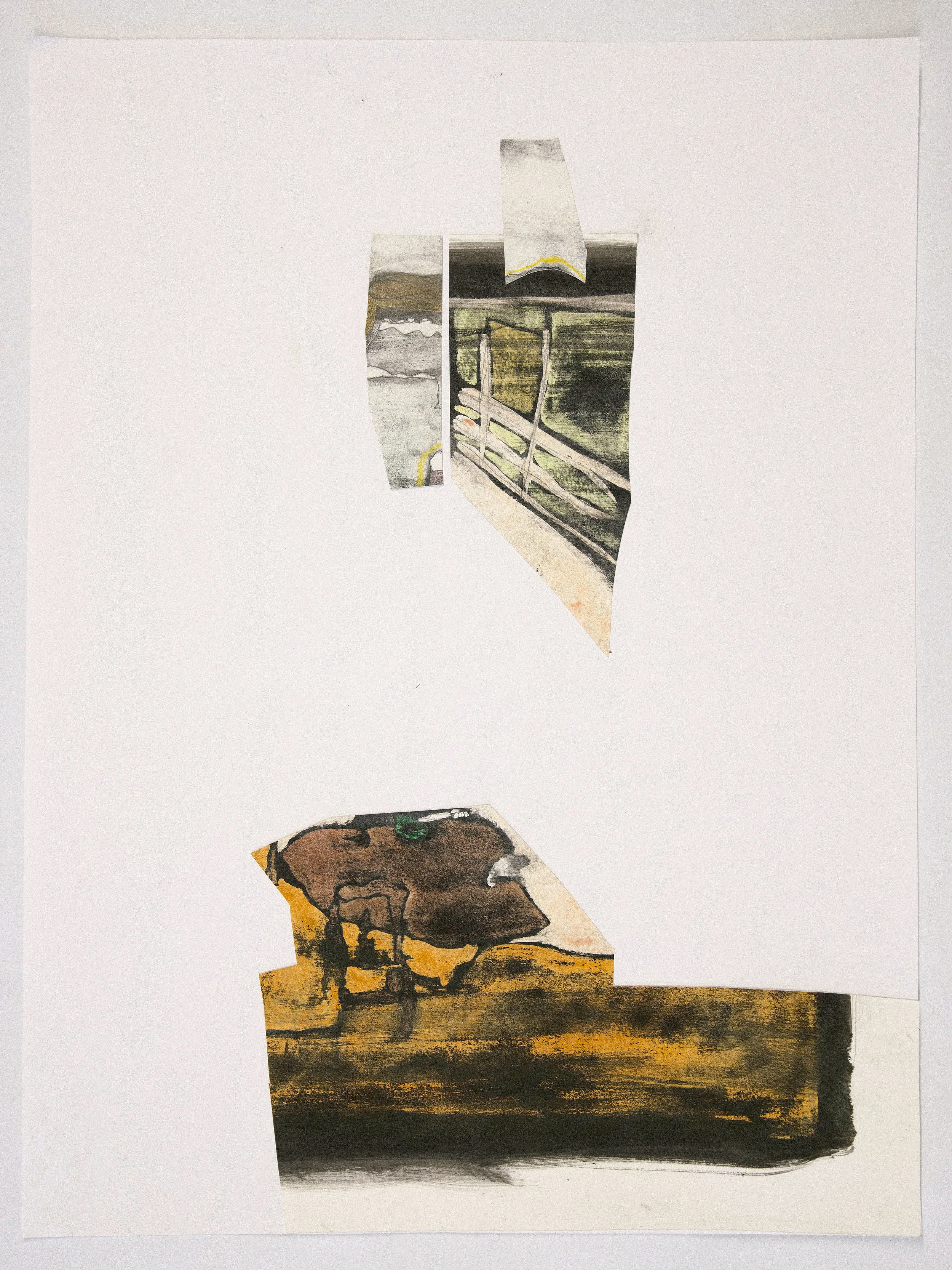 2017 gouache and charcoal on paper 24" x 18"