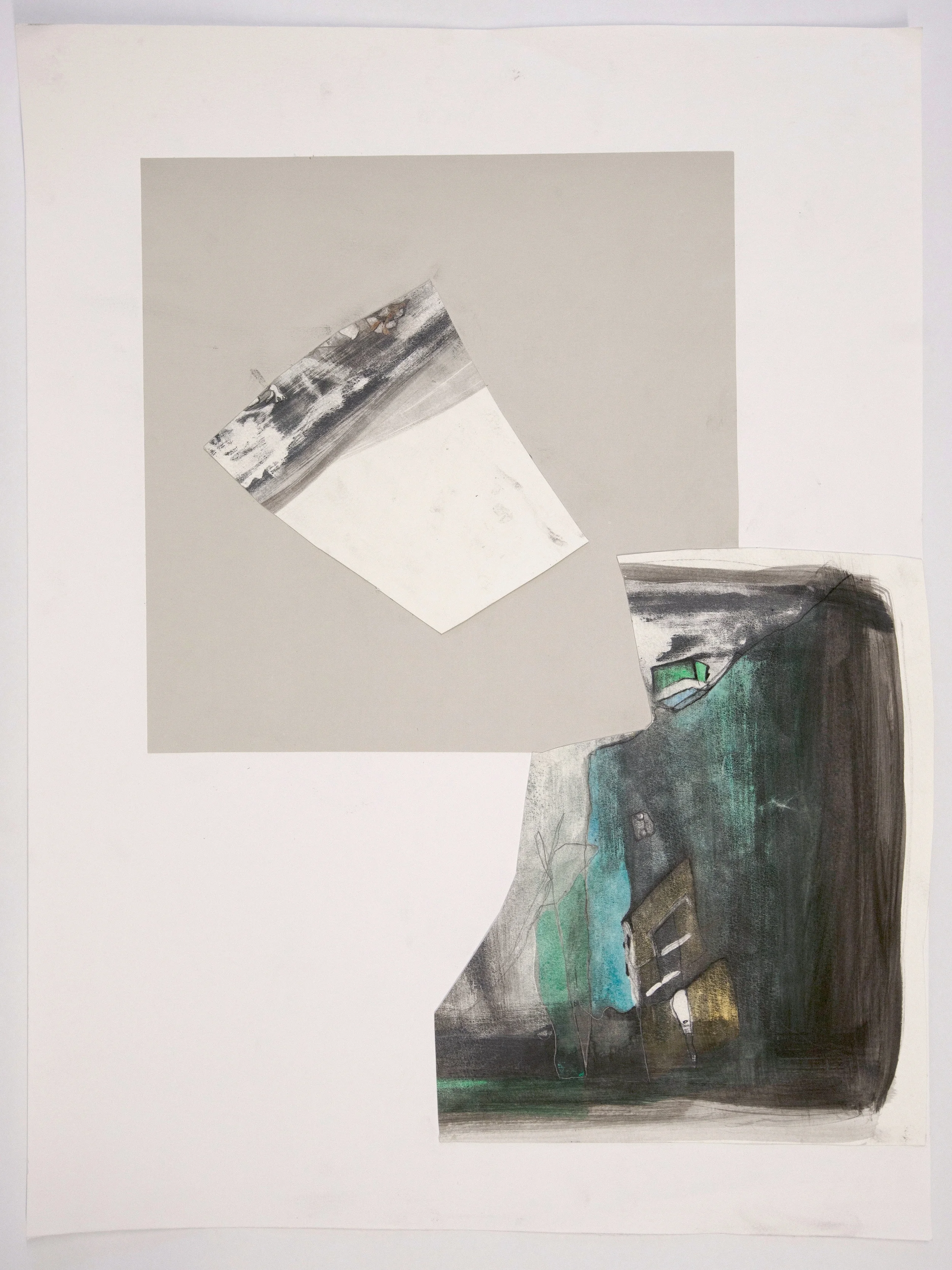 2017 gouache and charcoal on paper 24" x 18"