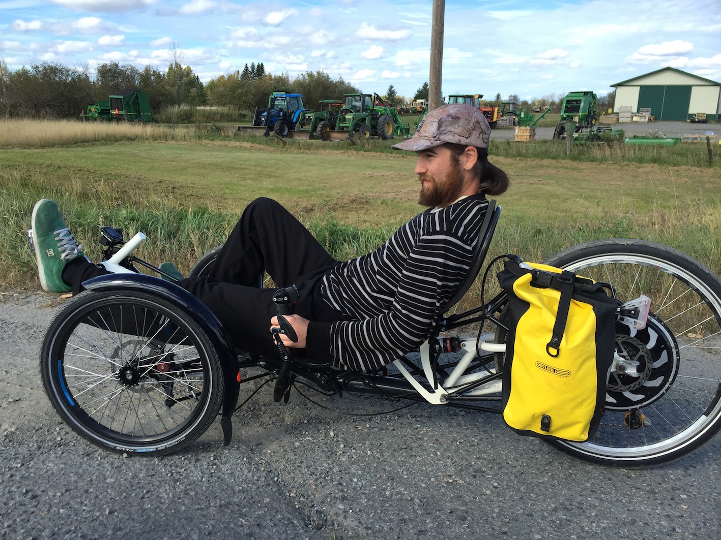 This guy I met in Emo was planning to tour across Iceland on this sweet bike.