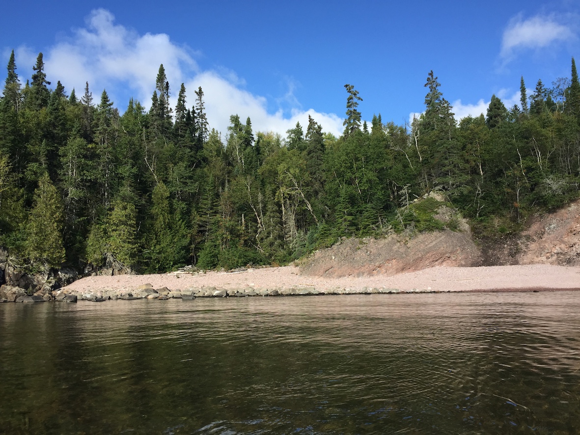 Our second campsite as seen from the water.