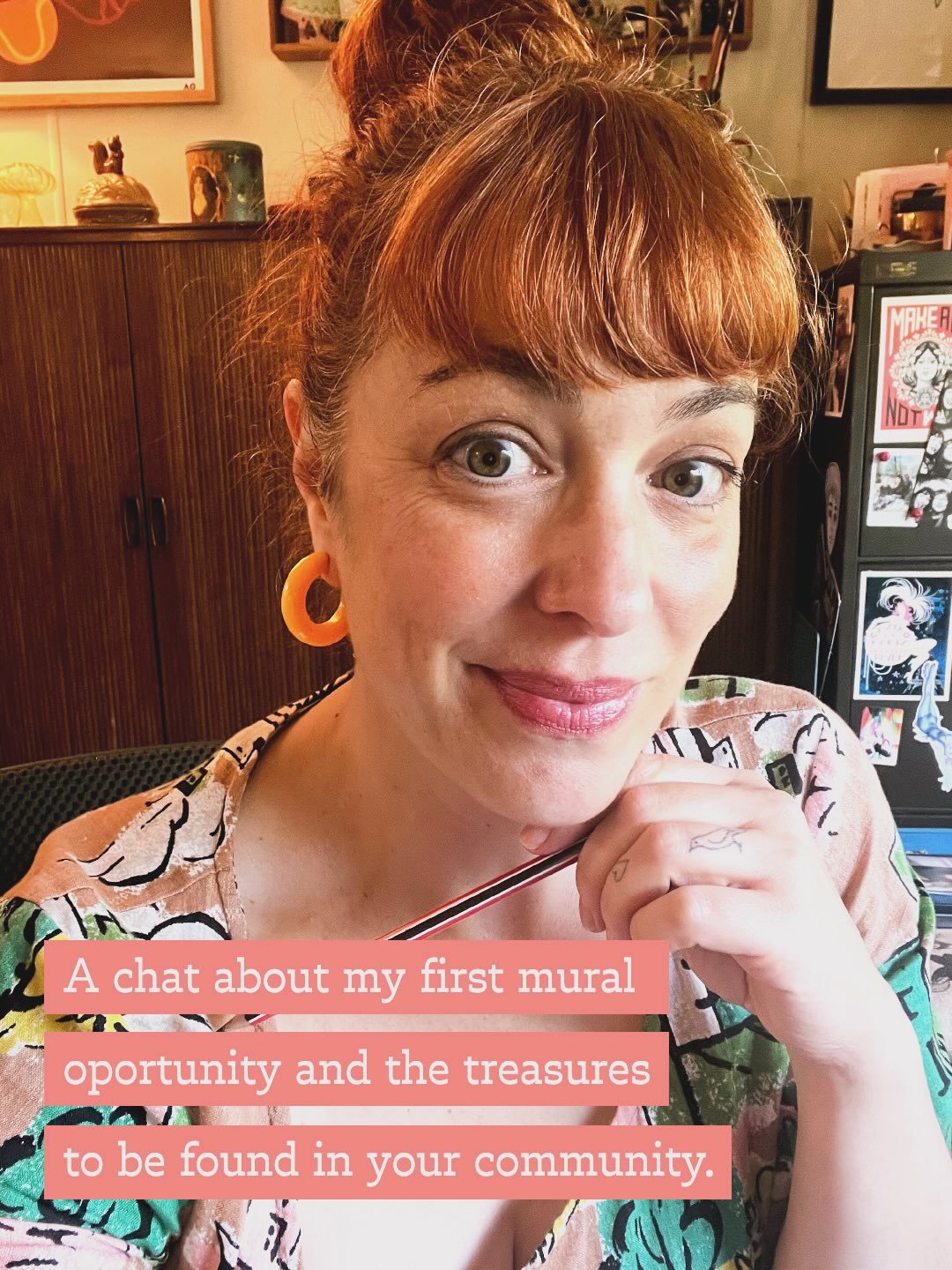 Hi friends! 👋 Do you remember me mentioning my first ever mural gig? 😱 I&rsquo;m still pinching myself and working hard through imposter syndrome!

I&rsquo;m doing something new here with this storytelling format, to chat to you about how this oppo