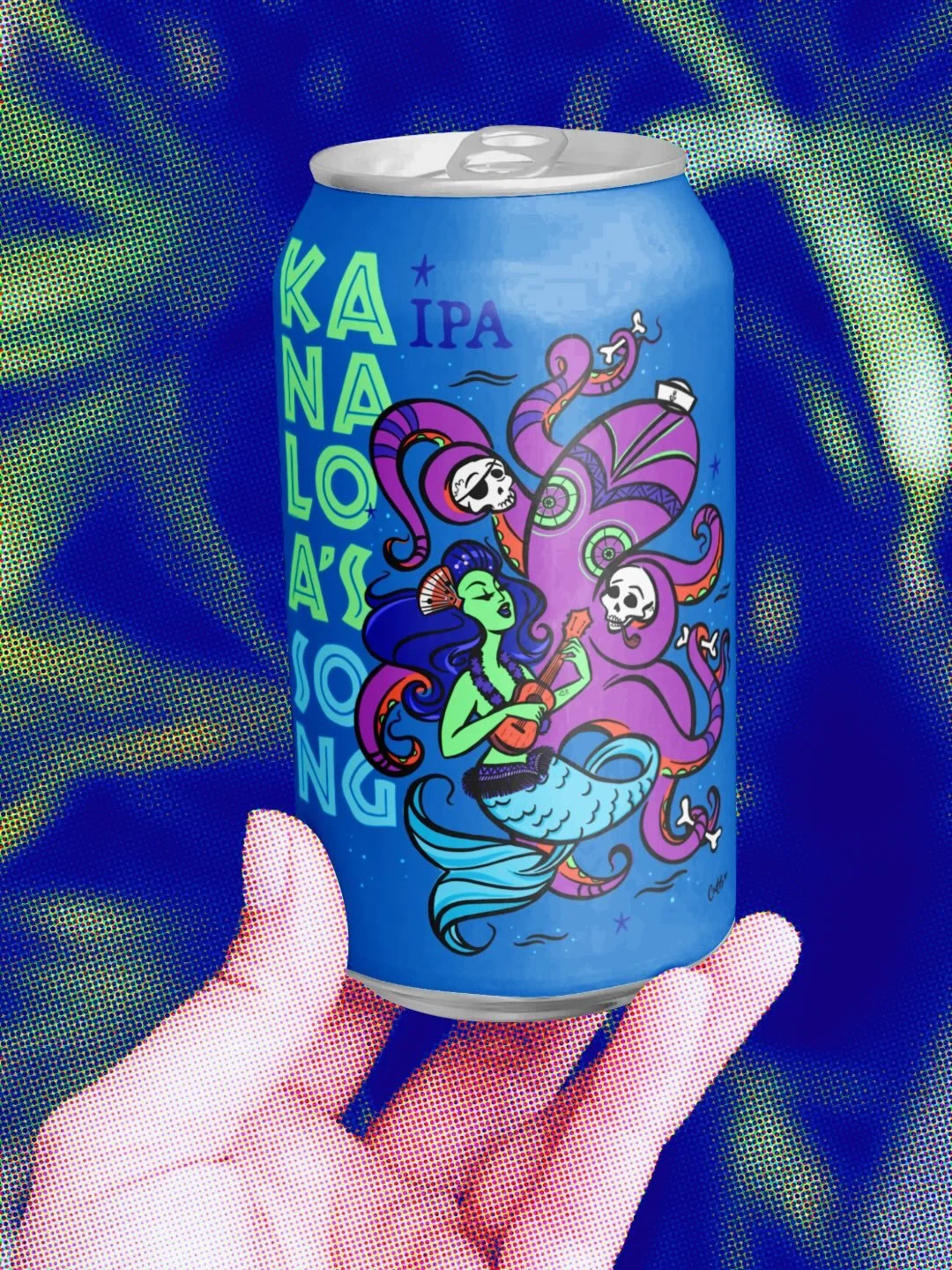 It&rsquo;s MerMay Manifesting Monday! 🧜&zwj;♀️ Why not? I&rsquo;m calling it! 

Illustrating for a drink&rsquo;s label has been on my bucket list for a while, and I think my piece &lsquo;Kanaloa&rsquo;s Song&rsquo; would lend itself well to a beer c