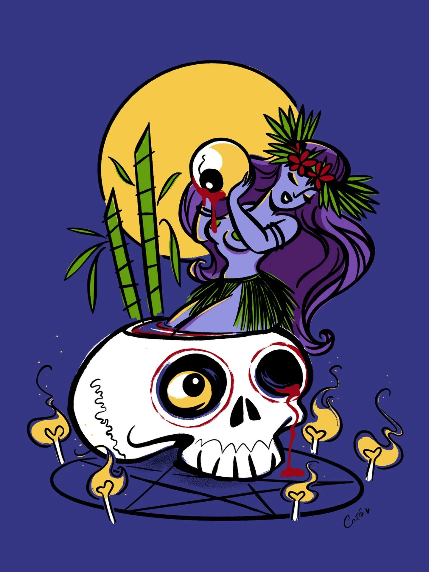 &lsquo;Witchy Wahine&rsquo; One from vault as Halloween and the spooky season has not been on my radar this year. So unlike me, I know! 

This week has been delivered enough cold sweats I&rsquo;ll admit, with setbacks all around, from failed artwork 