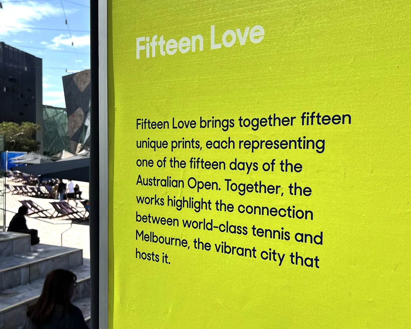 'Fifteen Love' Australian Open exhibition