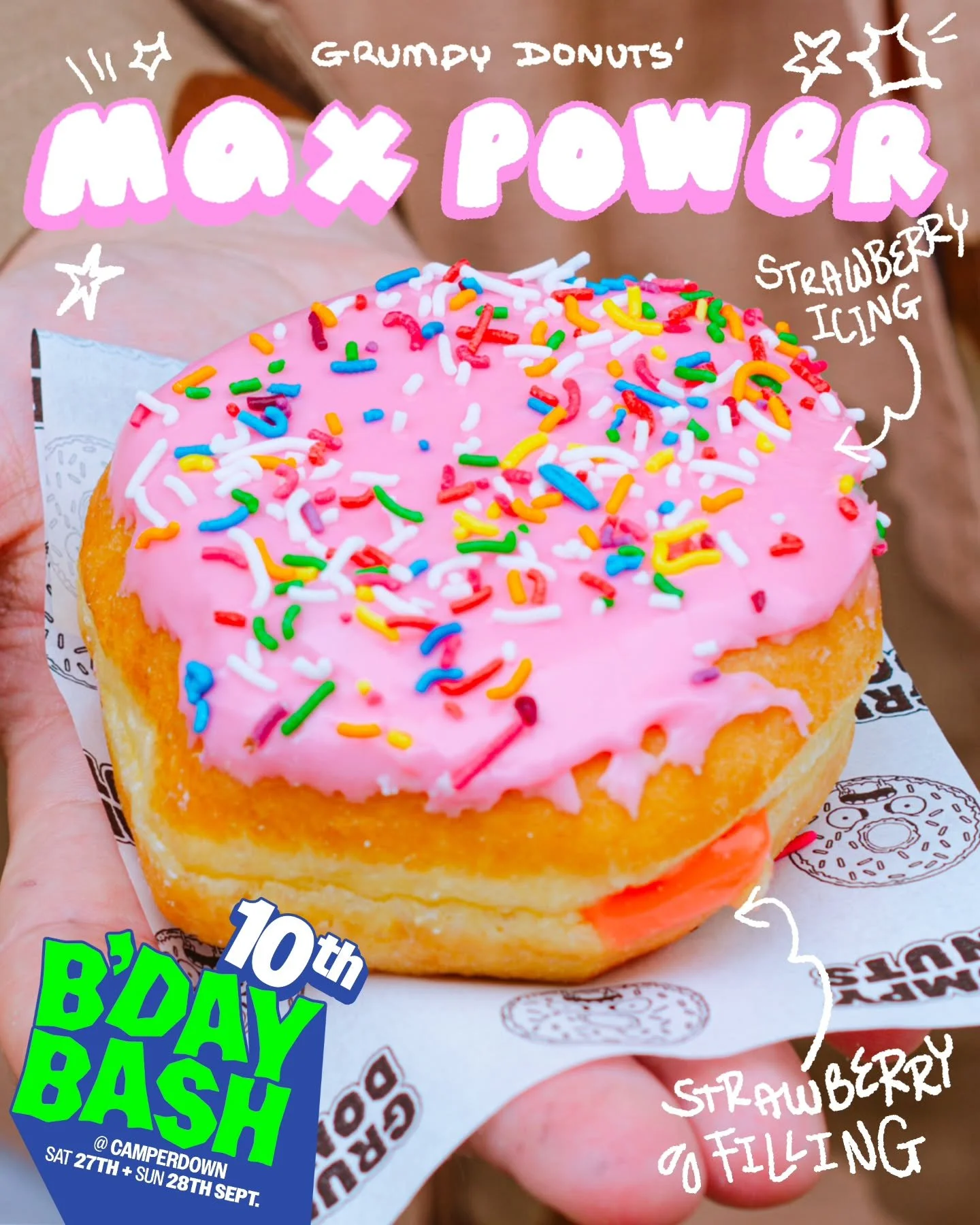 🎂🎉🎈10TH B'DAY SPECIALS🎈🎉🎂 (2/2)

3 SLEEPS LEFT until we turn the big 1-0, so it's only right to reveal the rest of your takeover specials 🙂&zwj;↕️

MAX POWER is making a glorious return alongside our 'non-descript supermarket' MUD CAKE! 🍓🍫🎂