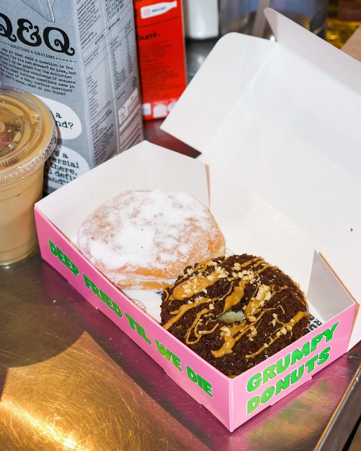 Last call for Choc PB &amp; Strawberry Jam filled! 🍩
Gone Thursday. New specials arrive Friday&hellip;..and there might be banana incoming. 🍌