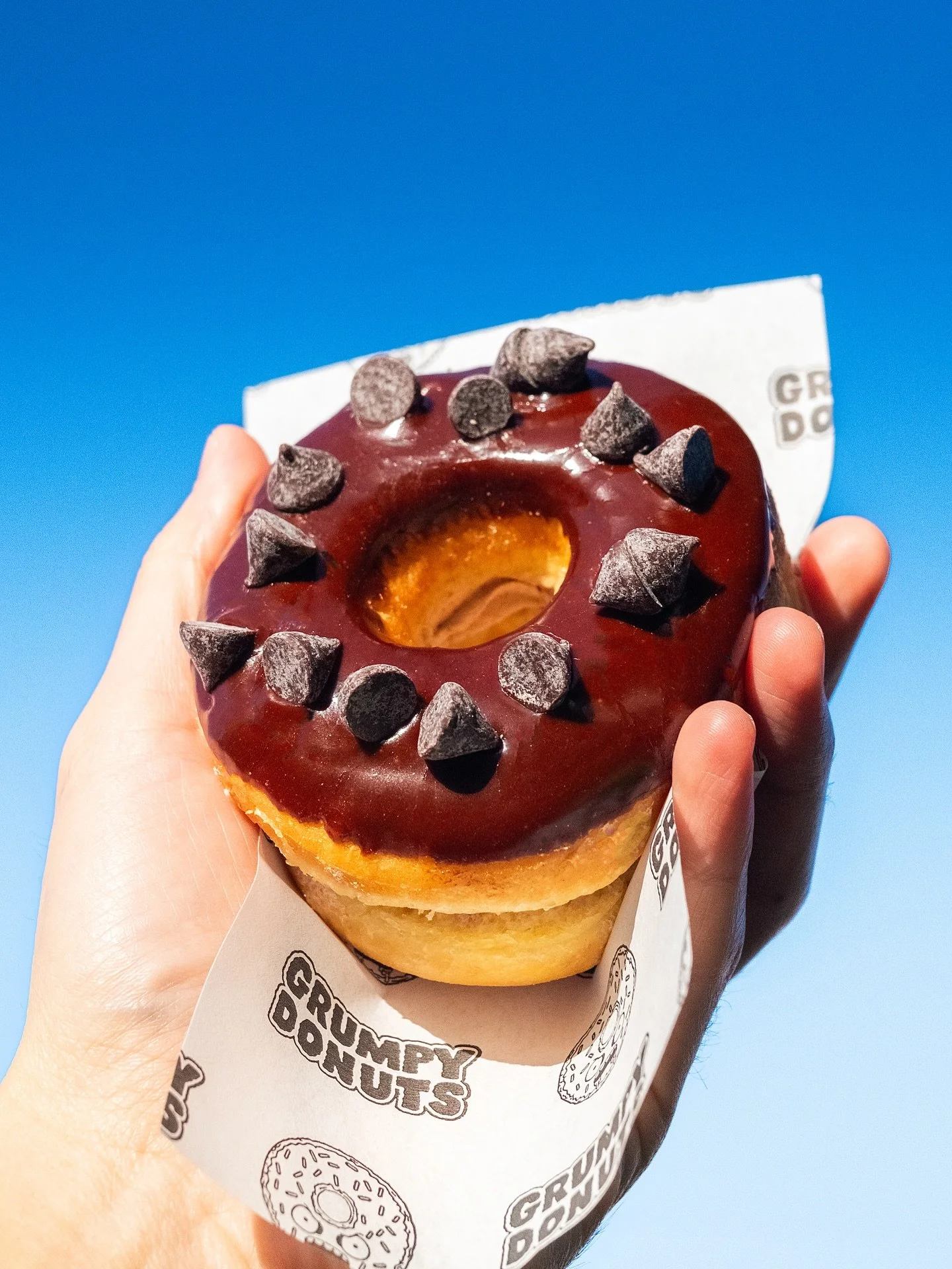 I was going to write something deep about the craft of the Triple Choc, but it&rsquo;s just a lot of chocolate on a very good donut. You get it.
Lemon Cheesecake for the refined palate, and cinnamon holes because they&rsquo;re objectively the best sn