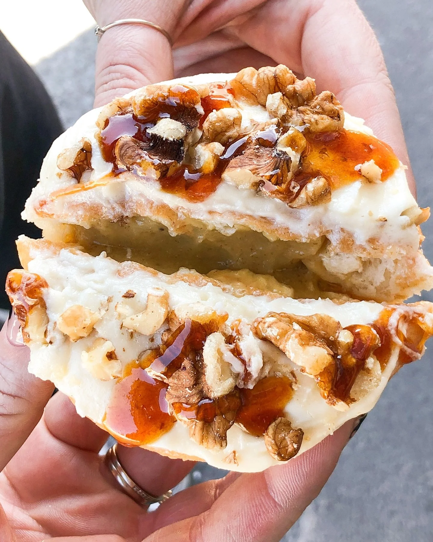 📢 NEW SPECIALS ARE IN!!!
Personal fave: Bananas Foster 🍌
Crowd fave: Nutter Butter 🥜
Bakery classic: Finger Bun.
Old faithful: Apple Fritter (not pictured)

Get your mitts on all weekend long, see you from 8am!
