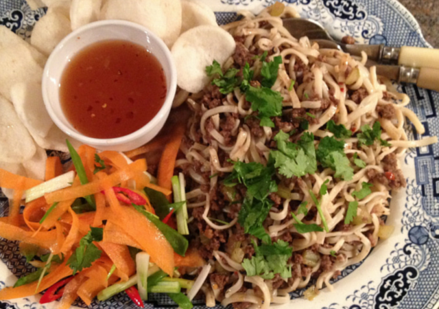 'Mince and noodles'
