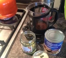 (sort of) Thai iced coffee / coffee ice cream