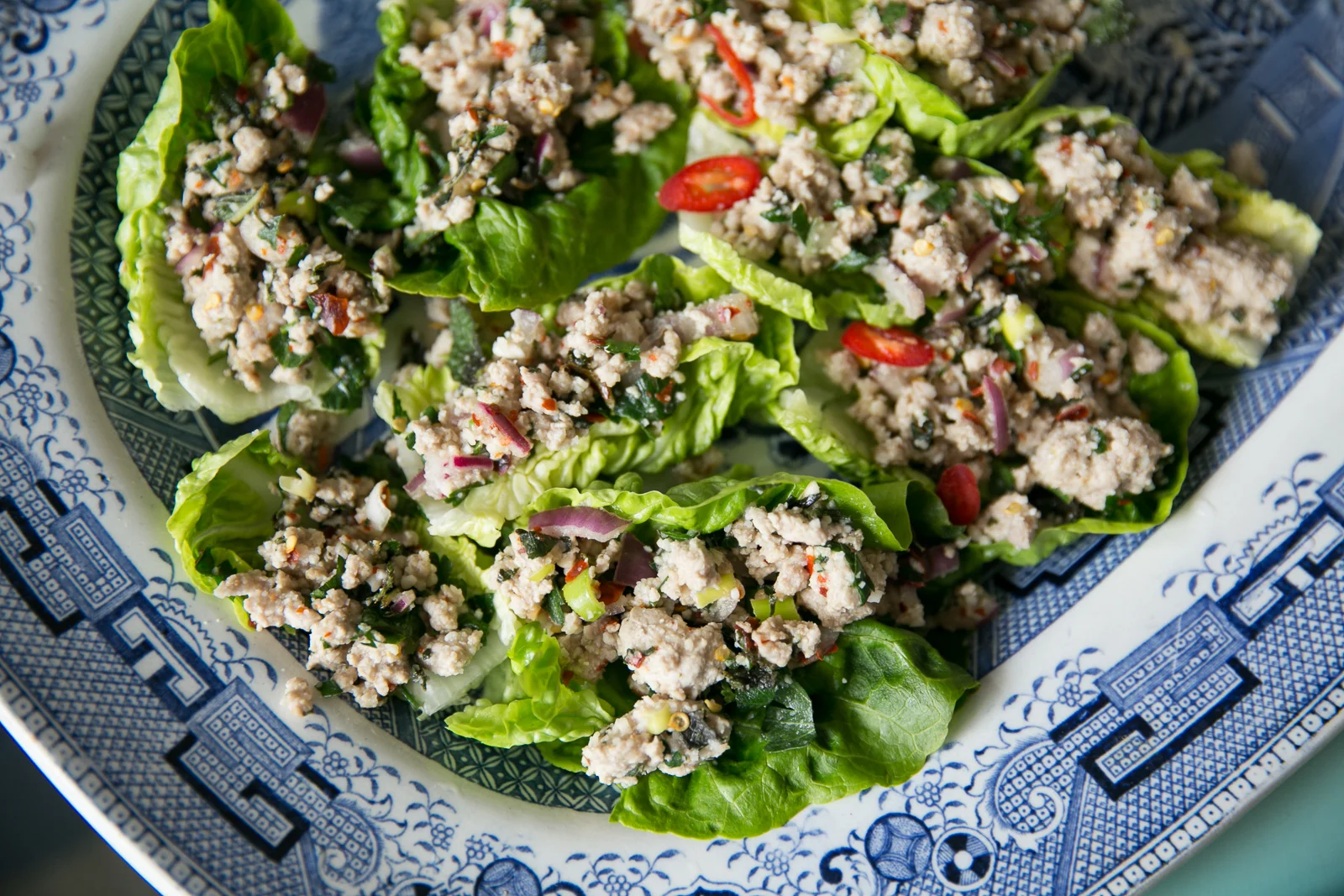 Larb moo - spicy pork salad