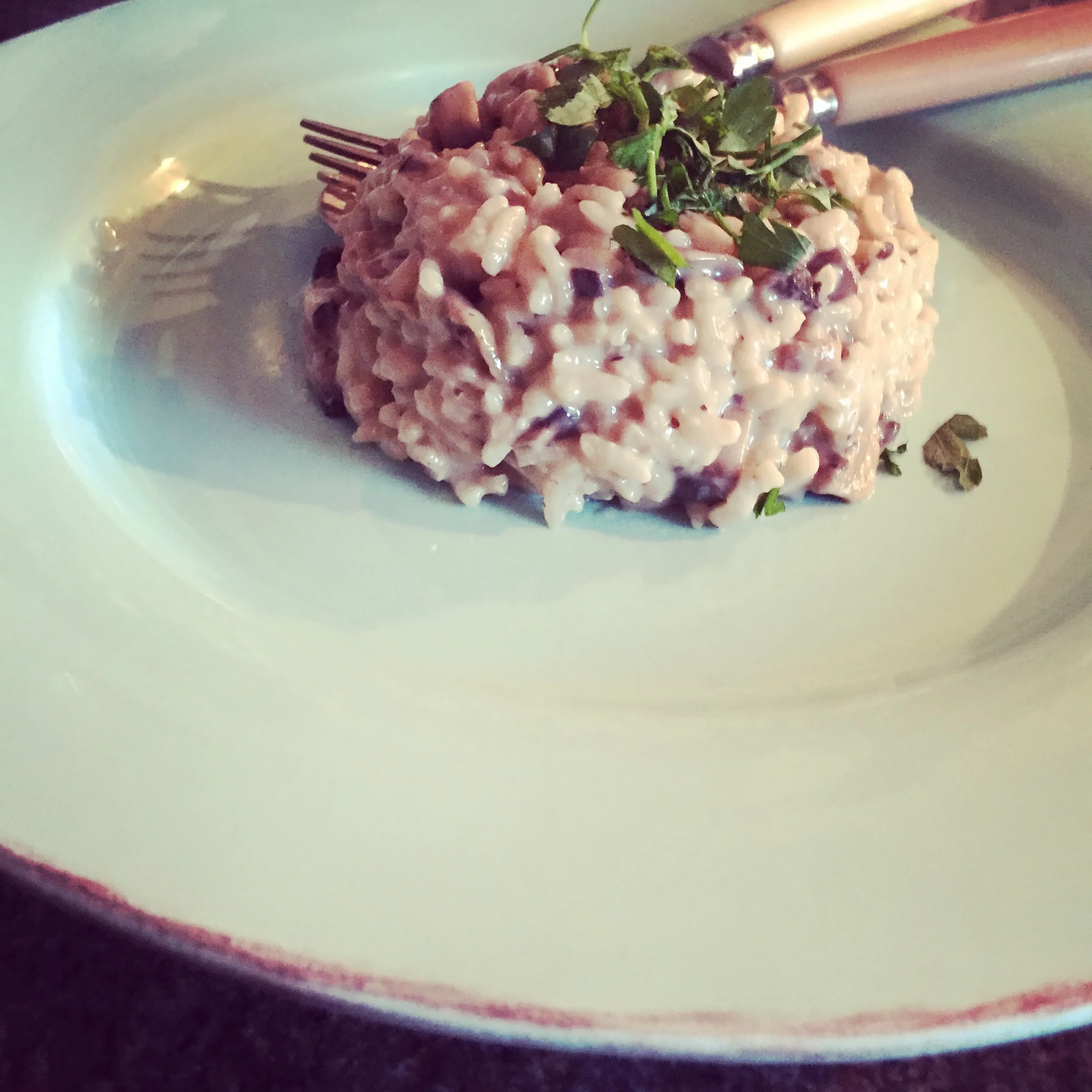 Valentina's mushroom risotto 