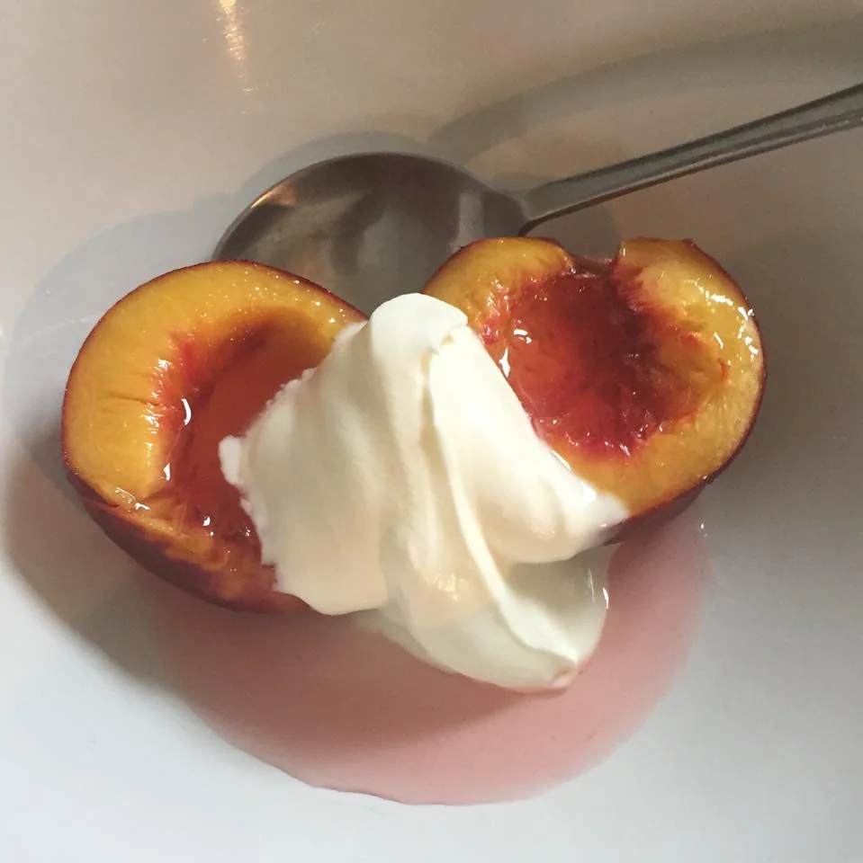Roasted nectarines (or peaches)