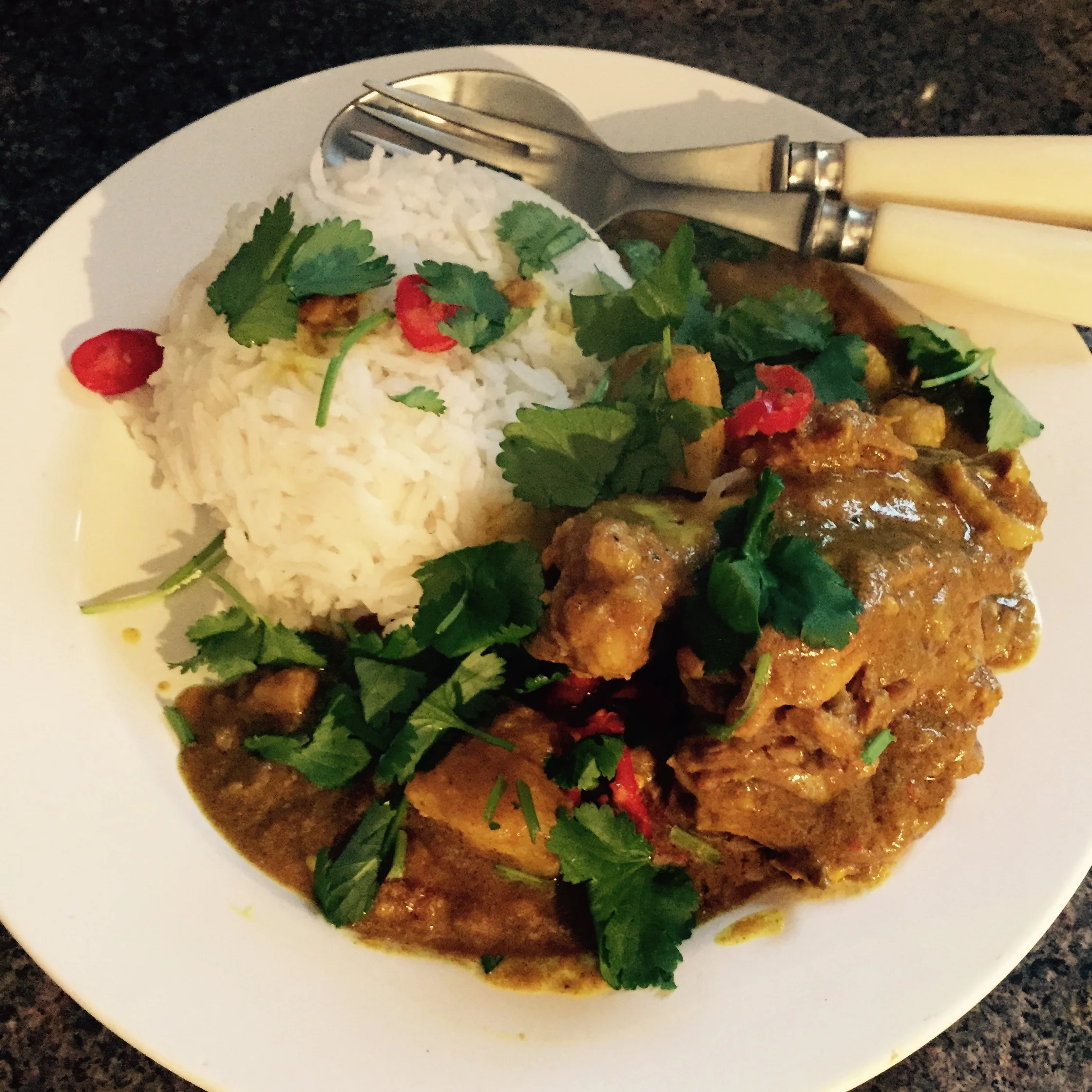 Borneo coconut chicken curry