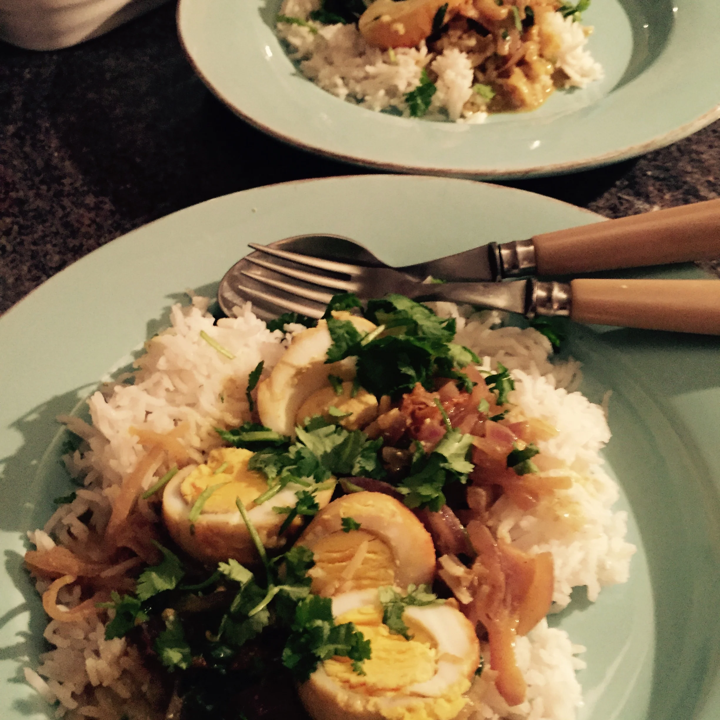 Eggs in coconut masala