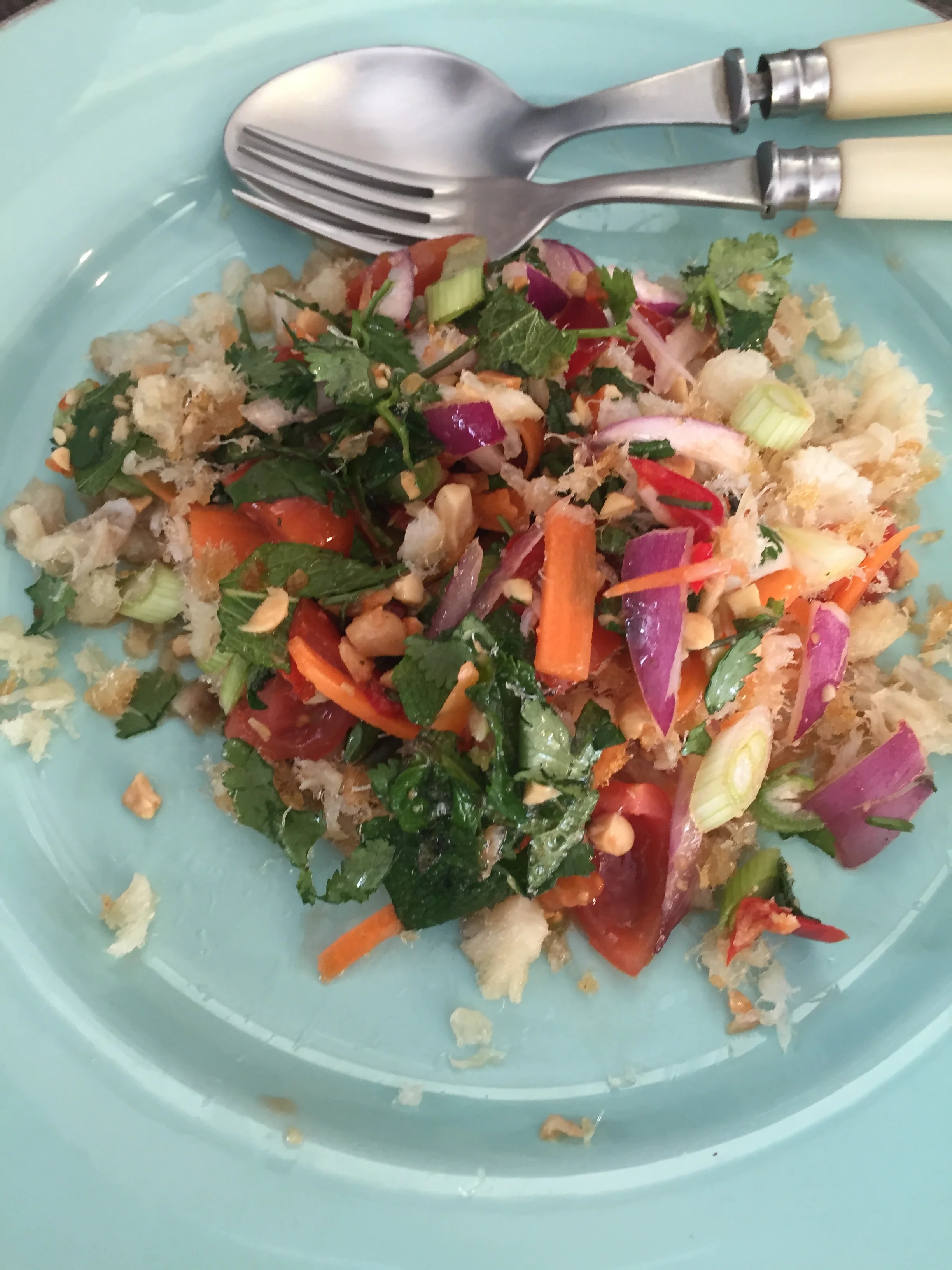 Yam plaa - crispy fish salad