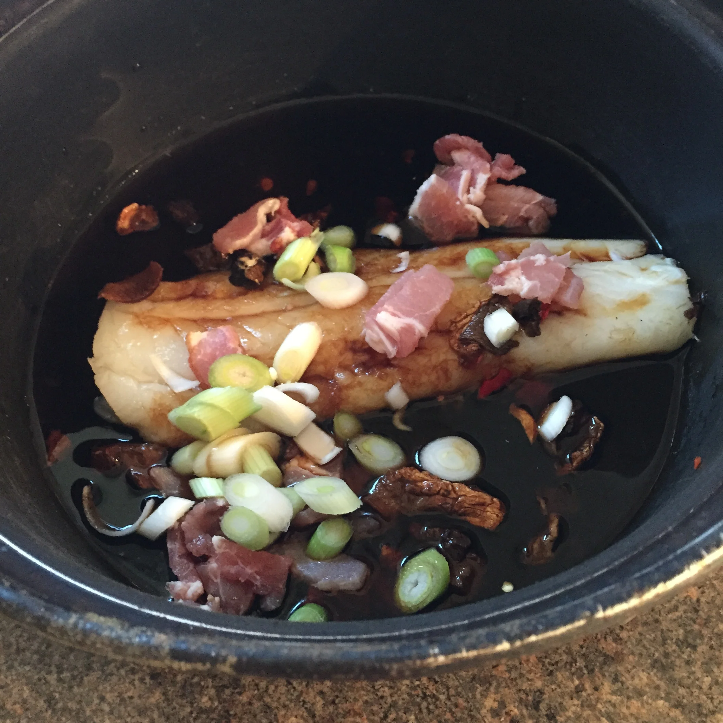 Soy steamed sea bass (or other white fish!)