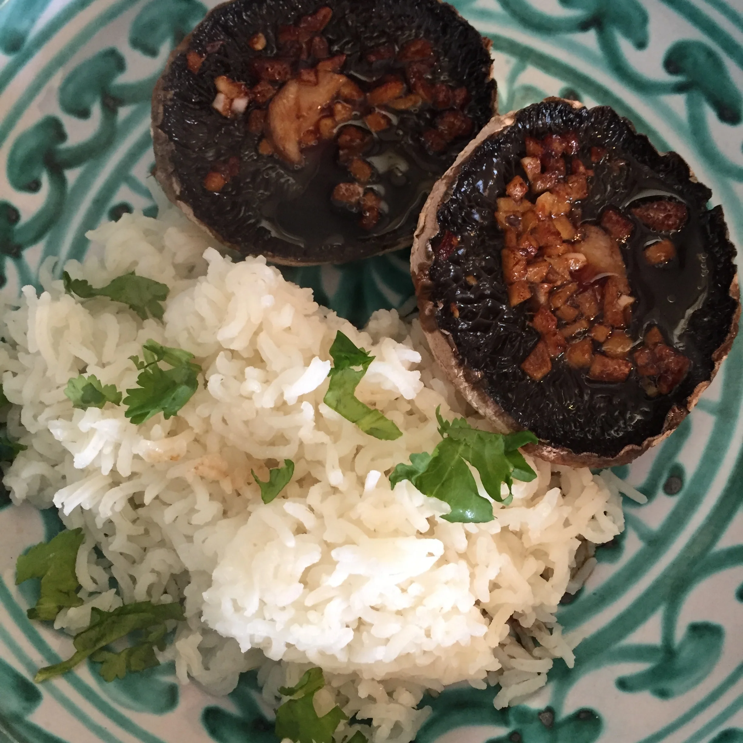 Soy/sesame oil/ginger/garlic: Asian-style grilled mushrooms