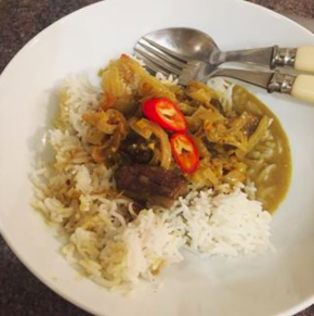 Quick beef rendang-style curry