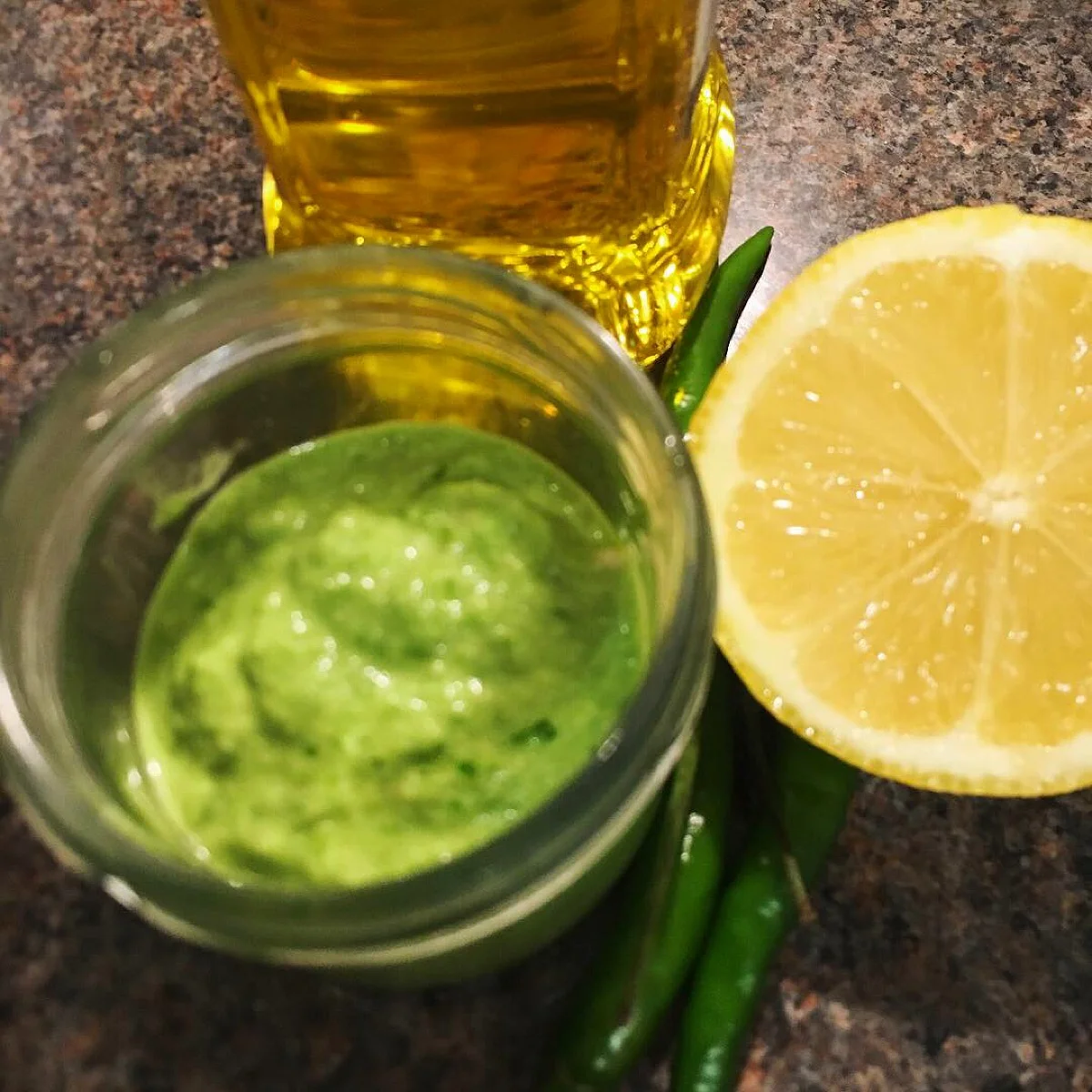 Green chilli paste