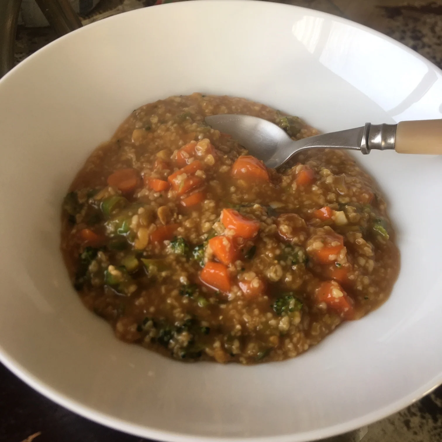 Kinda Thai congee savoury spicy oats