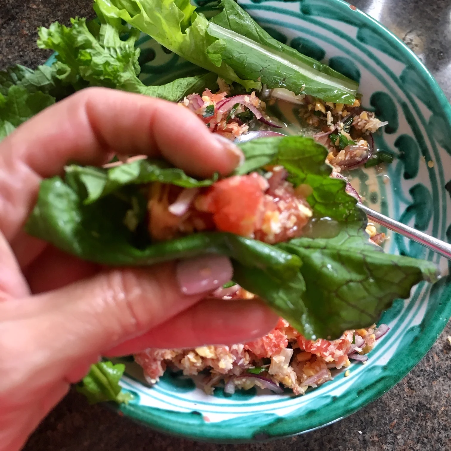 Thai grapefruit salad